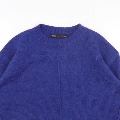 Womens UK Size S Marks and Spencer Blue Pullover Jumper