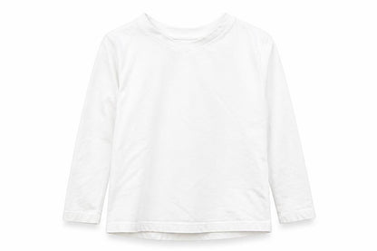 Studio Girls White Cotton Basic T-Shirt Size 3-4 Years Round Neck Pullover