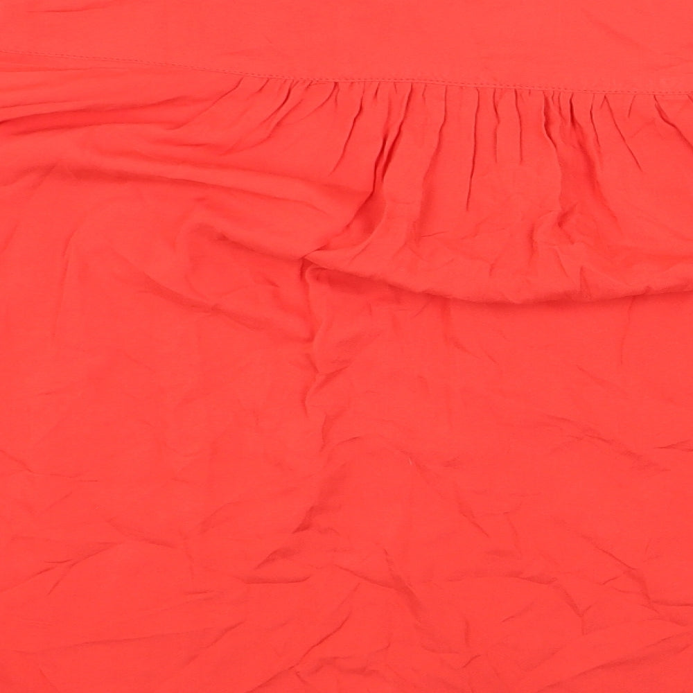 Womens UK Size 20 Marks and Spencer Red Basic Blouse
