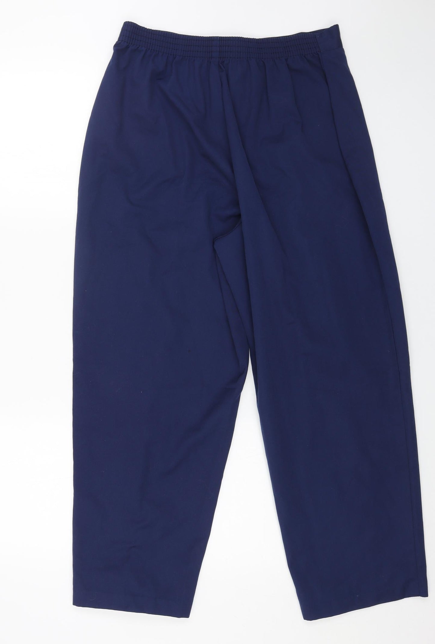 Womens UK Size 18 Preworn Regular Fit Carrot Blue Trousers