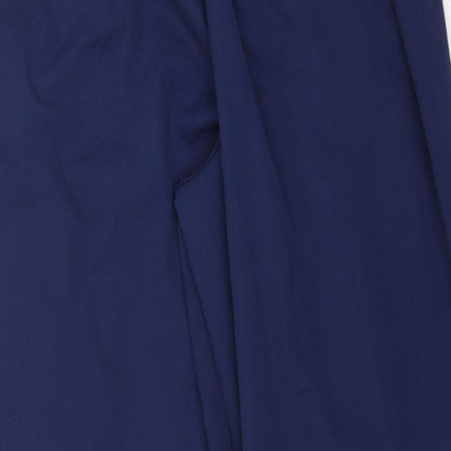 Womens UK Size 18 Preworn Regular Fit Carrot Blue Trousers
