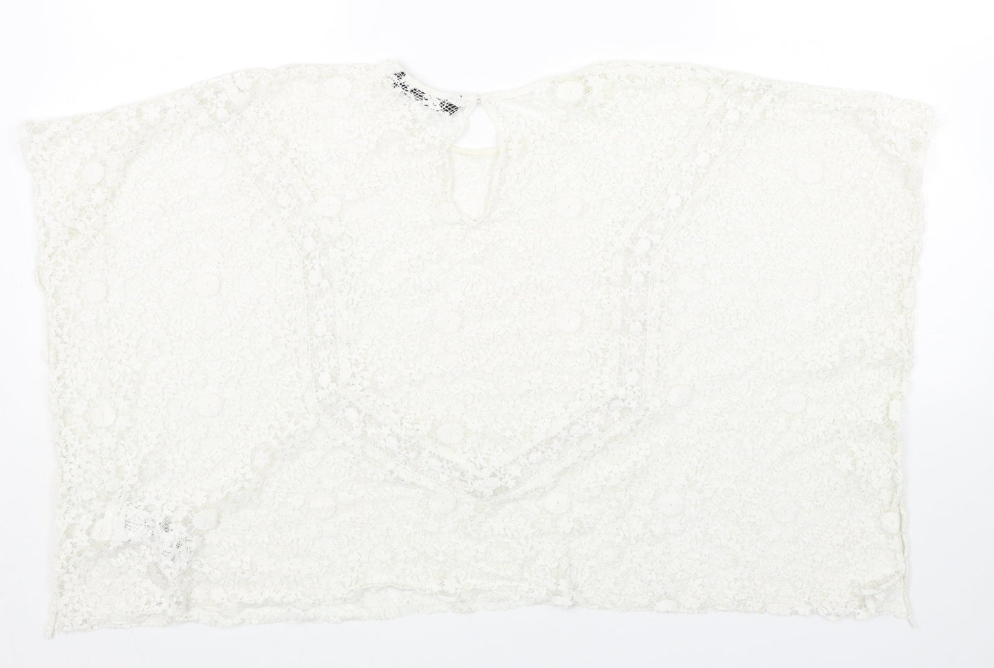 Womens UK Size M Zara White Cropped Tank