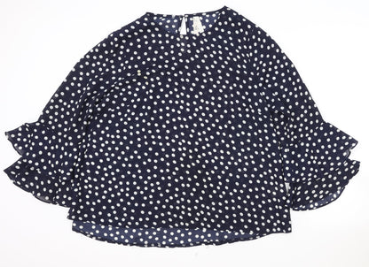 Womens UK Size 14 Stella Morgan Blue Basic Blouse