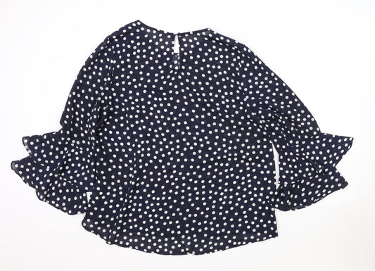 Womens UK Size 14 Stella Morgan Blue Basic Blouse