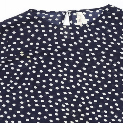 Womens UK Size 14 Stella Morgan Blue Basic Blouse