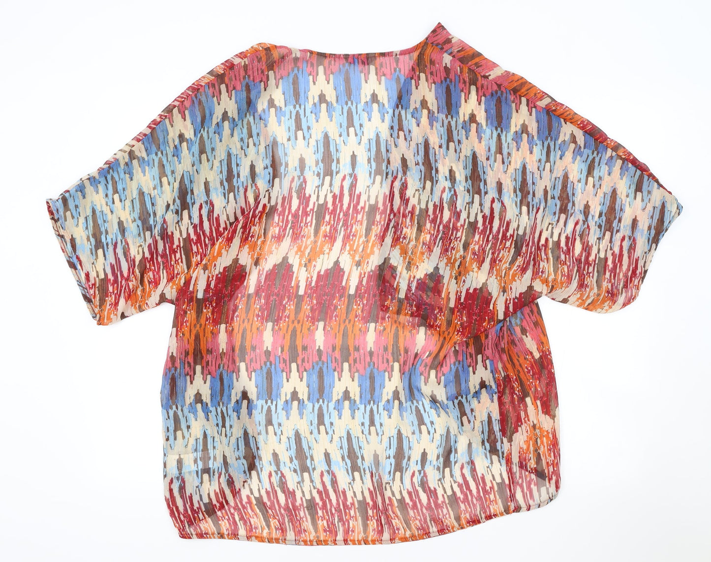 Womens UK Size 14 Per Una Multicoloured Basic Blouse