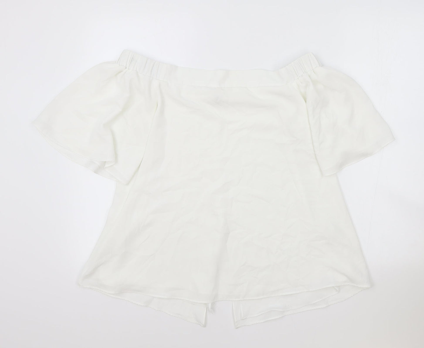 Womens UK Size 12 NEXT White Basic Tank