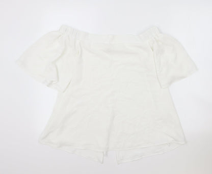 Womens UK Size 12 NEXT White Basic Tank