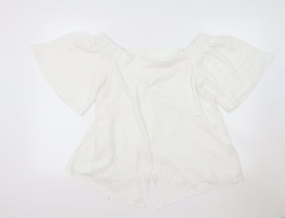 Womens UK Size 12 NEXT White Basic Tank