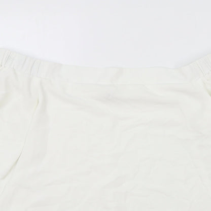 Womens UK Size 12 NEXT White Basic Tank