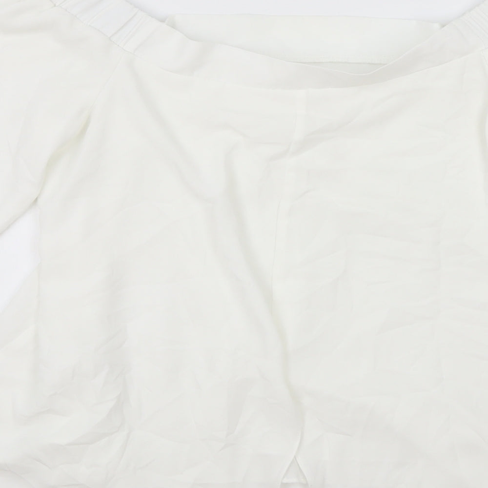 Womens UK Size 12 NEXT White Basic Tank