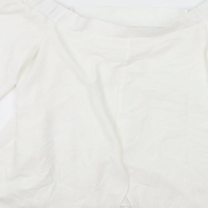Womens UK Size 12 NEXT White Basic Tank