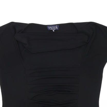 Womens UK Size S Saloos Black Basic T-Shirt