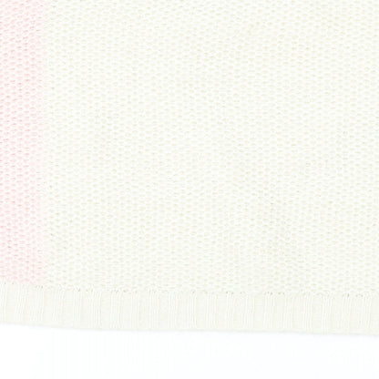 George Womens Ivory Round Neck Cotton Pullover Jumper Size 14 - Cropped