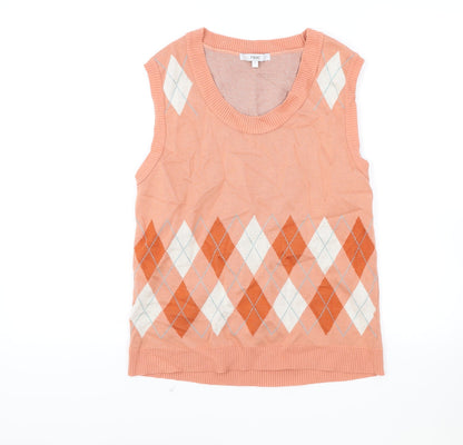 Womens UK Size S NEXT Pink Vest Jumper