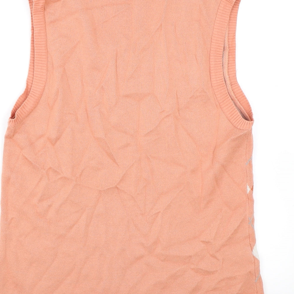 Womens UK Size S NEXT Pink Vest Jumper