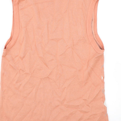 Womens UK Size S NEXT Pink Vest Jumper