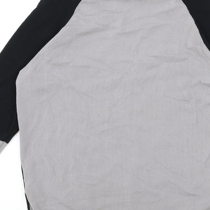 Topman Mens Black Round Neck Viscose Pullover Jumper Size S Long Sleeve