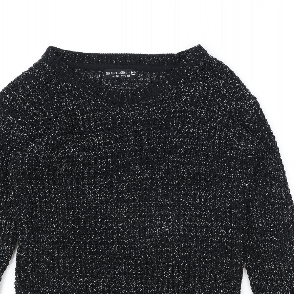 Womens UK Size 12 Select Black Pullover Jumper