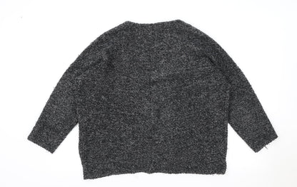 Womens UK Size M H&M Grey Cardigan Jumper