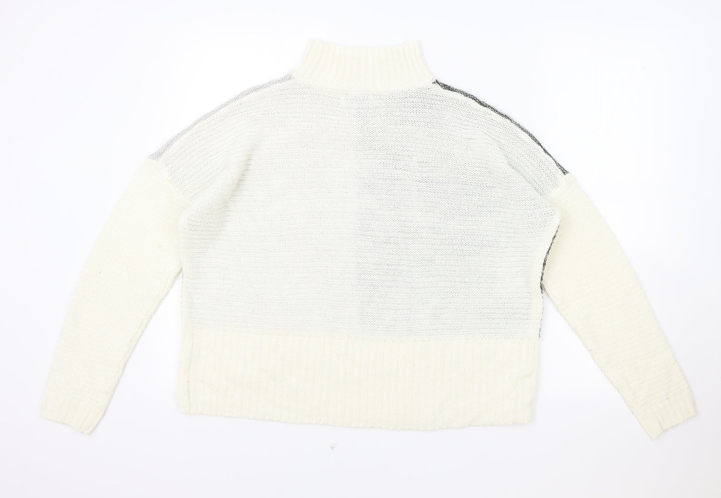 Womens UK Size M Papaya Ivory Pullover Jumper