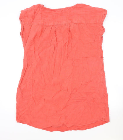 Sonoma Womens Pink 100% Cotton Basic Blouse Size 2XL V-Neck