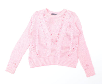 Womens UK Size 8 Marks and Spencer Pink Pullover Jumper
