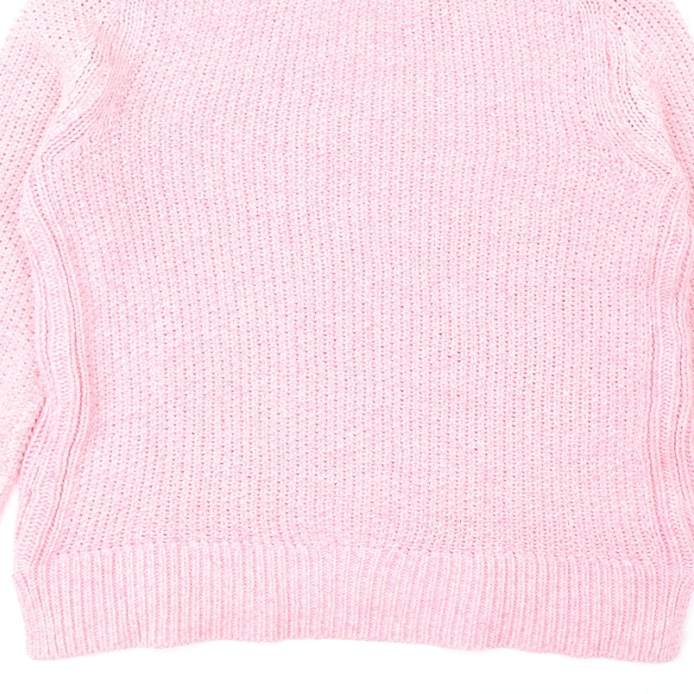 Womens UK Size 8 Marks and Spencer Pink Pullover Jumper