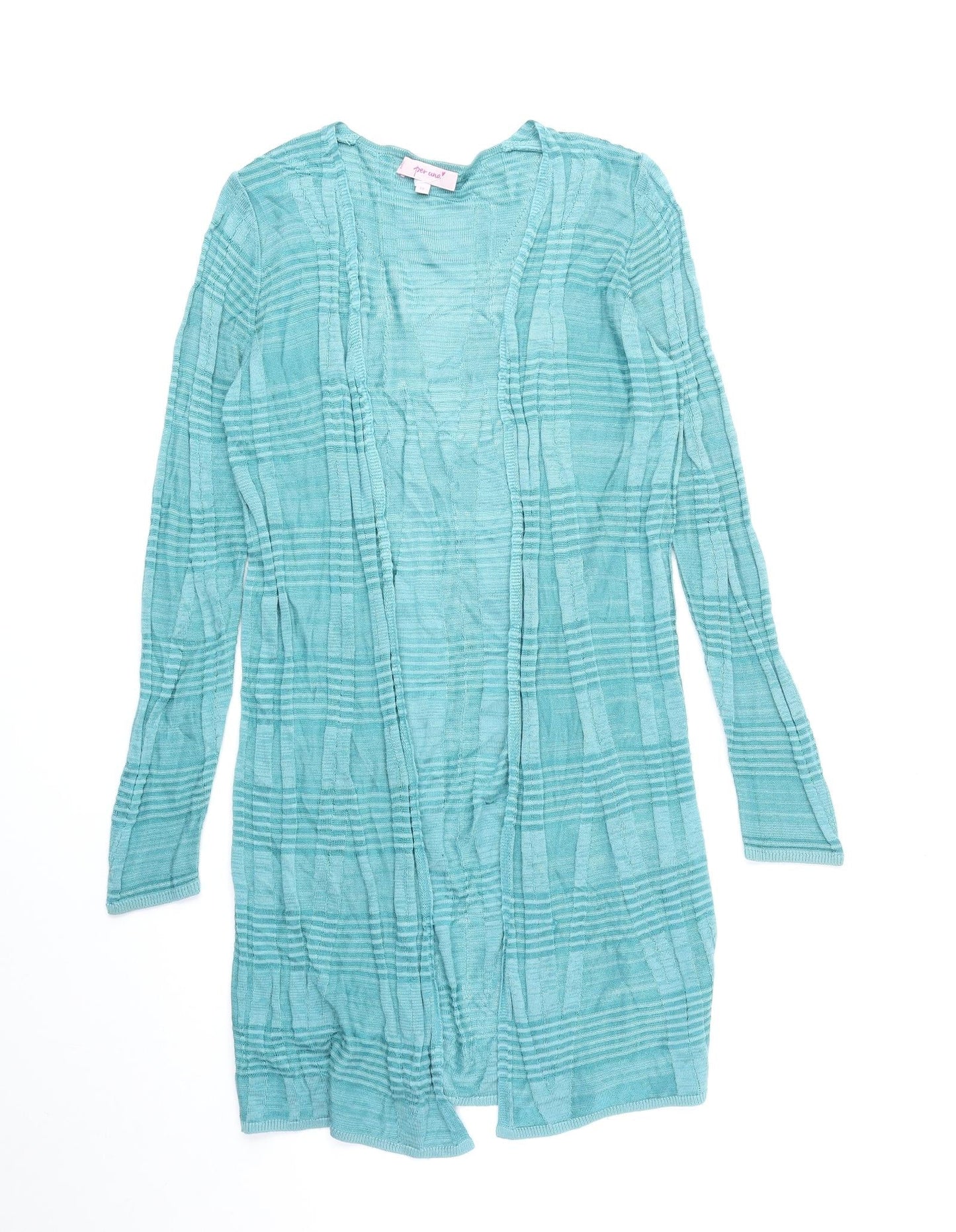 Womens UK Size 10 Per Una Blue Cardigan Jumper