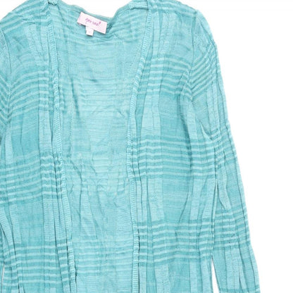 Womens UK Size 10 Per Una Blue Cardigan Jumper