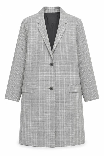 Womens UK Size 10 ASOS Grey Overcoat
