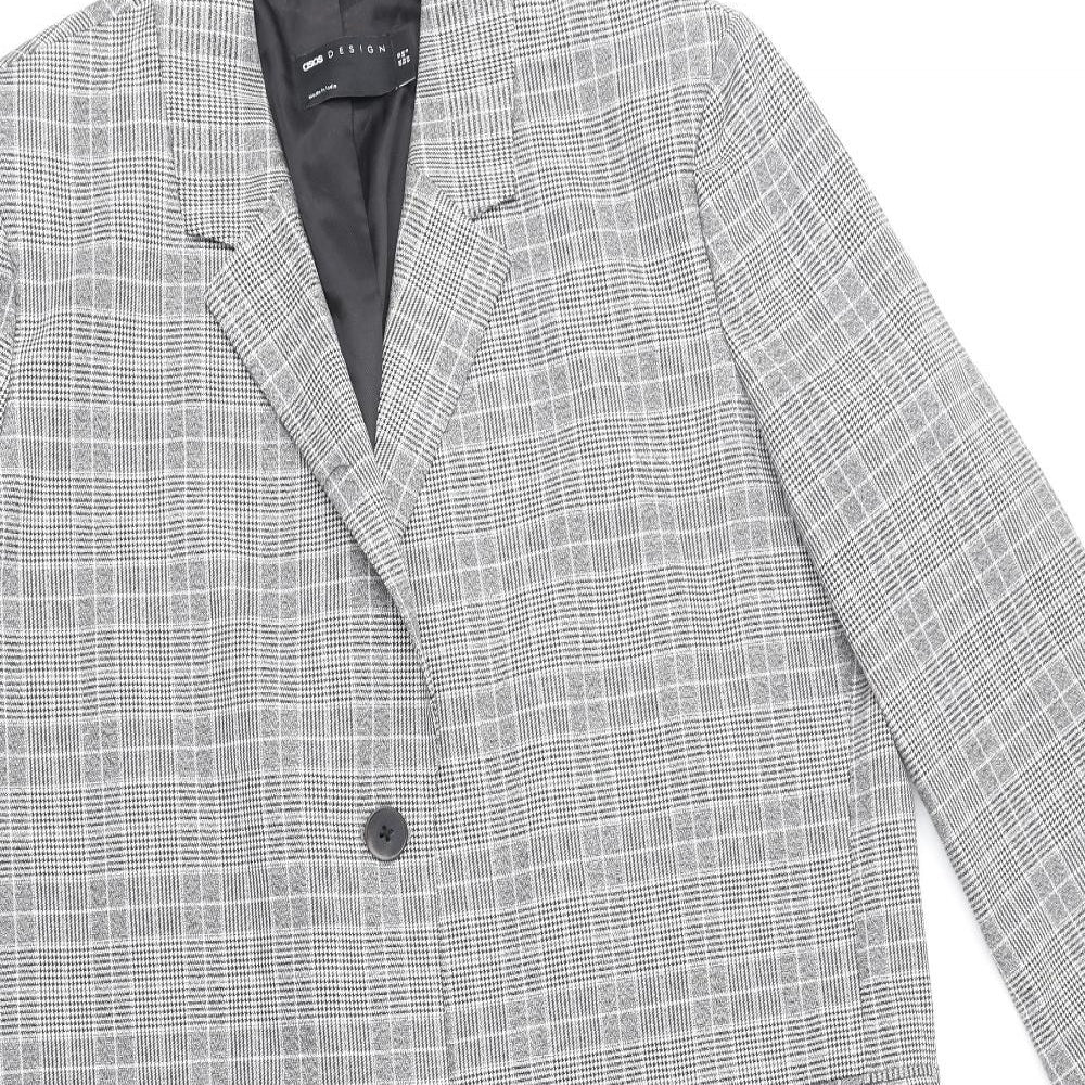 Womens UK Size 10 ASOS Grey Overcoat