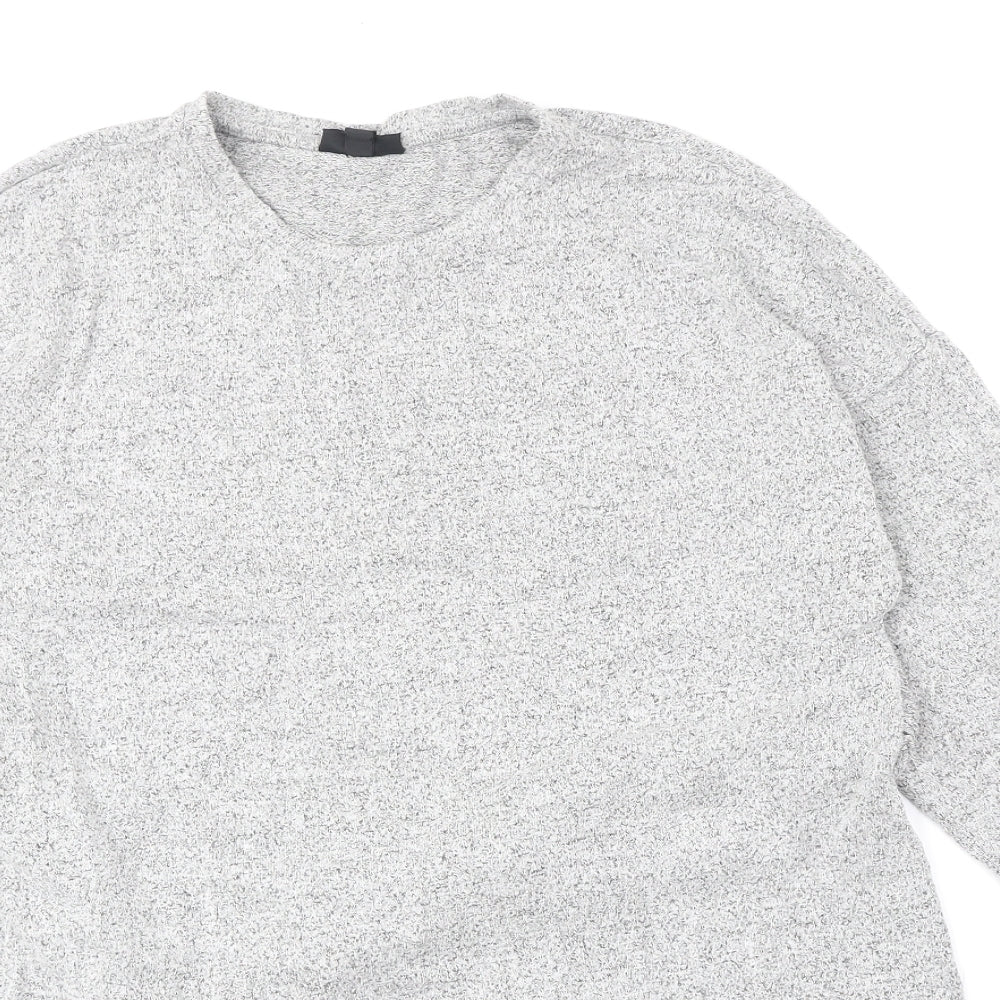 Womens UK Size 12 Topshop Grey Pullover Jumper