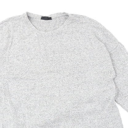 Womens UK Size 12 Topshop Grey Pullover Jumper