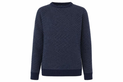 Knot so bad Womens Blue Round Neck Acrylic Pullover Jumper Size S