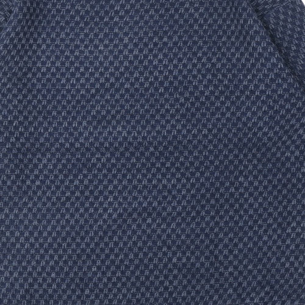 Knot so bad Womens Blue Round Neck Acrylic Pullover Jumper Size S