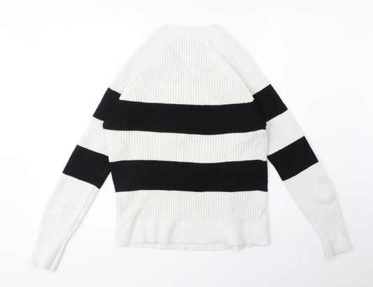 Womens UK Size M Marks and Spencer White Pullover Jumper