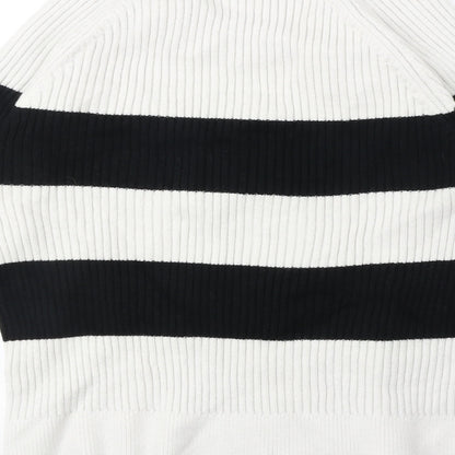 Womens UK Size M Marks and Spencer White Pullover Jumper