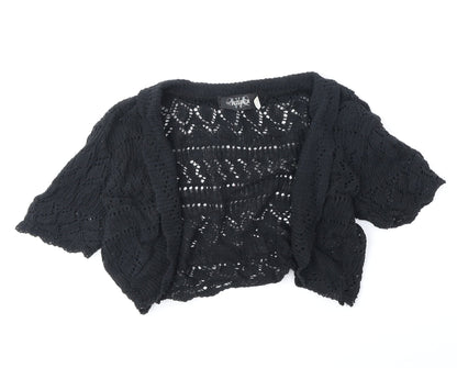 Womens UK Size S Whisper Black Cardigan Jumper