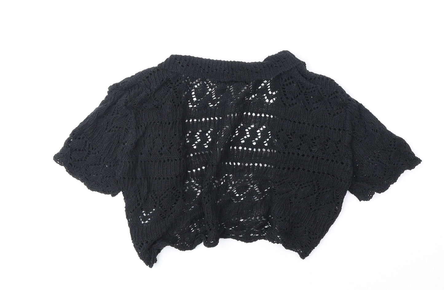 Womens UK Size S Whisper Black Cardigan Jumper