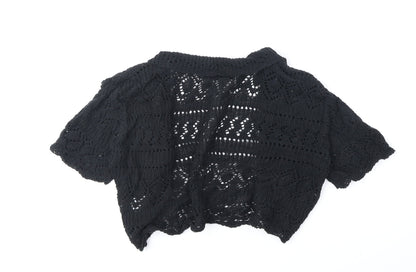 Womens UK Size S Whisper Black Cardigan Jumper