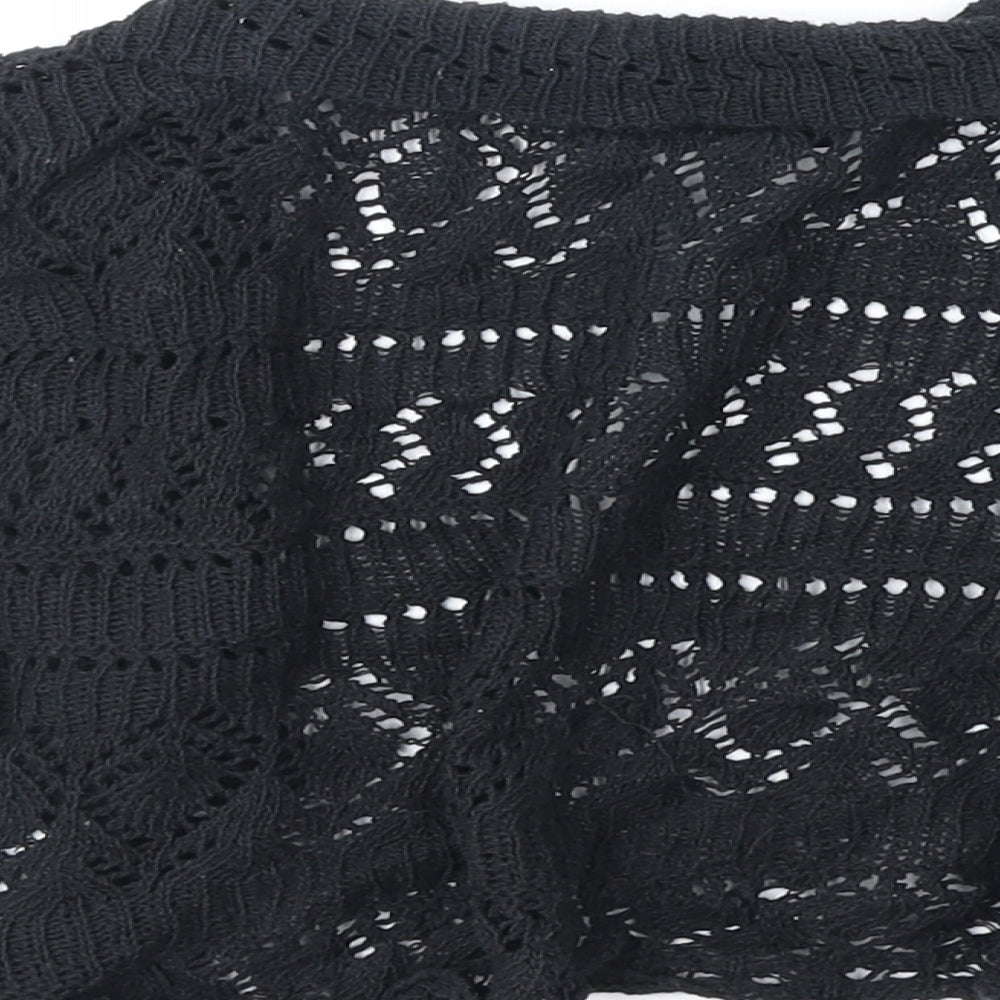 Womens UK Size S Whisper Black Cardigan Jumper