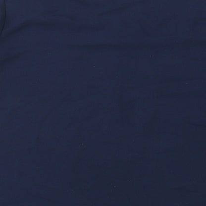 Primark Womens Blue Polyester Basic Blouse Size 8 V-Neck