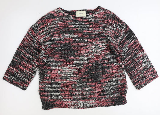 Womens UK Size M Papaya Pink Pullover Jumper