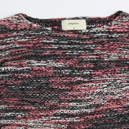 Womens UK Size M Papaya Pink Pullover Jumper
