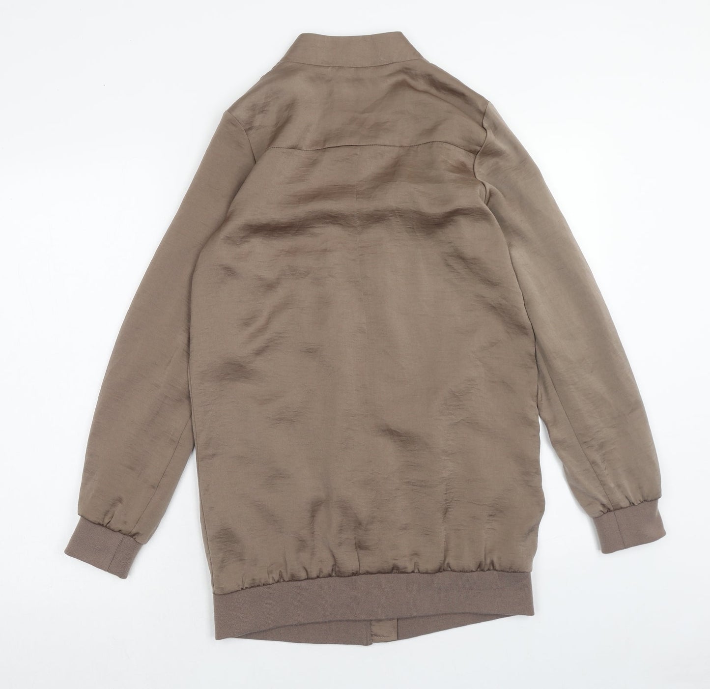 Womens UK Size 8 New Look Brown Bomber Jacket