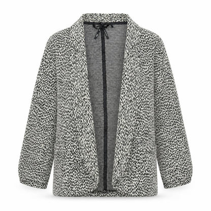Next Girls Brown Geometric Overcoat Coatigan Size 7 Years Pullover