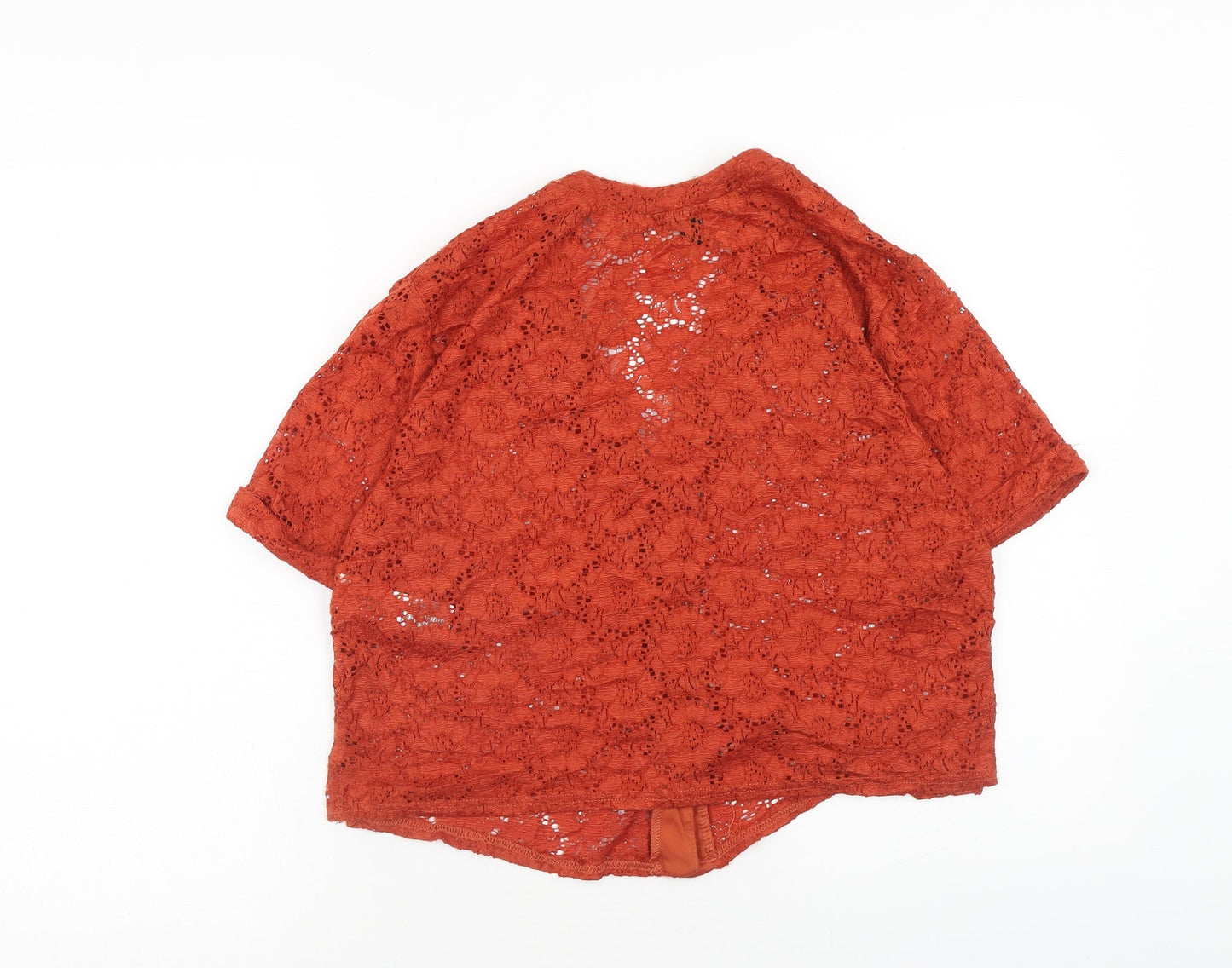 Womens UK Size 12 NEXT Orange Basic Blouse