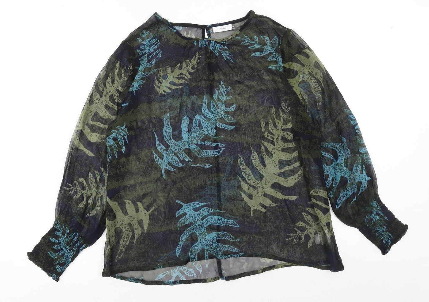 Womens UK Size M Adini Multicoloured Basic Blouse