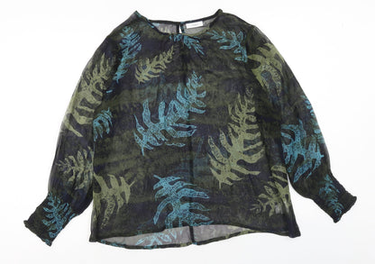 Womens UK Size M Adini Multicoloured Basic Blouse